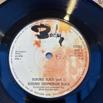 Burundi Steiphenson Black ~ Burundi Black .. 1971 Single 7'' vinyl .... EXCELLENT
