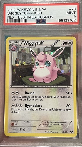 PSA 9 - Wigglytuff 79/99 Next Destinies Cosmos Holo Promo NEW CERT - LOW POP ✨