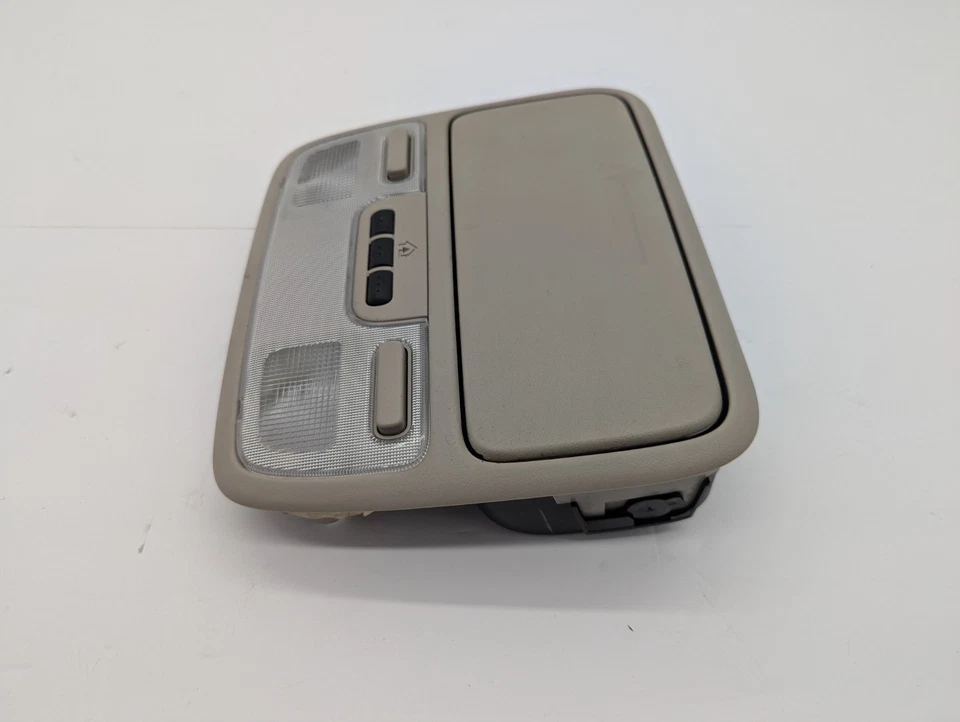 1999-2001 Honda Accord Dome Light Overhead Console Assembly Homelink Gray - Image 3 of 4