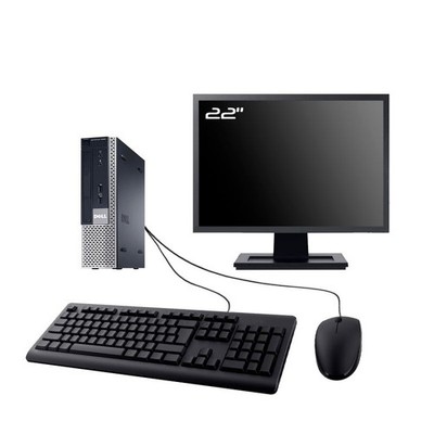PC Dell Optiplex 9020 USFF Bildschirm 22 '' Intel I3-4130 RAM 16Go SSD 960Go W10