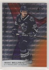 2019-20 Upper Deck SP Game Used CHL Edition Orange /199 Isaac Belliveau #73 1u6