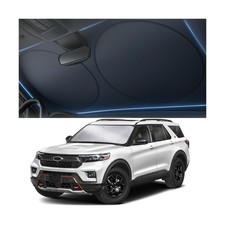 Foldable Windshield Sun Shade for Car   280T Reflective UV and Heat Shield