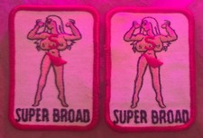 Vintage 1970s SUPER BROAD Novelty Patch, Retr...