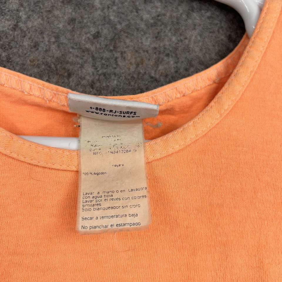 Ron Jon Surf Shop Shirt Womens Medium Orange Cozumel Tank Top Beach Souvenir - Image 4 of 4