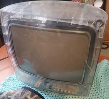 RCA Clear 13" Prison CRT TV Retro Gaming RCA J13800CL "Secure-View" RARE