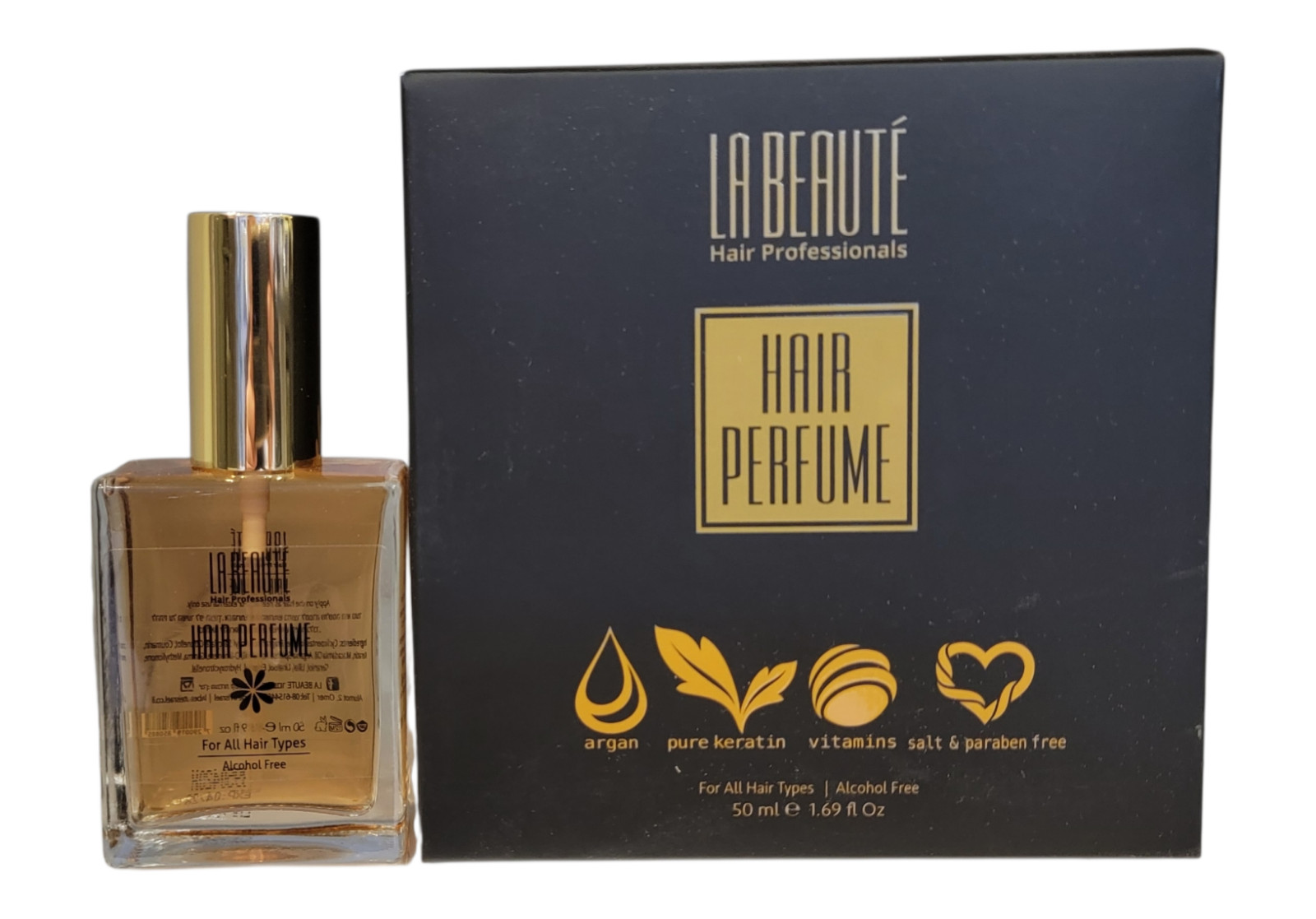 Parfum Élixir pour cheveux LA BEAUTE 50 ml solution anti odeurs et frisottis