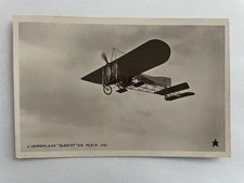 Vintage Postcard Bleriot Airplane in Flight France Early Aviation RPPC 
