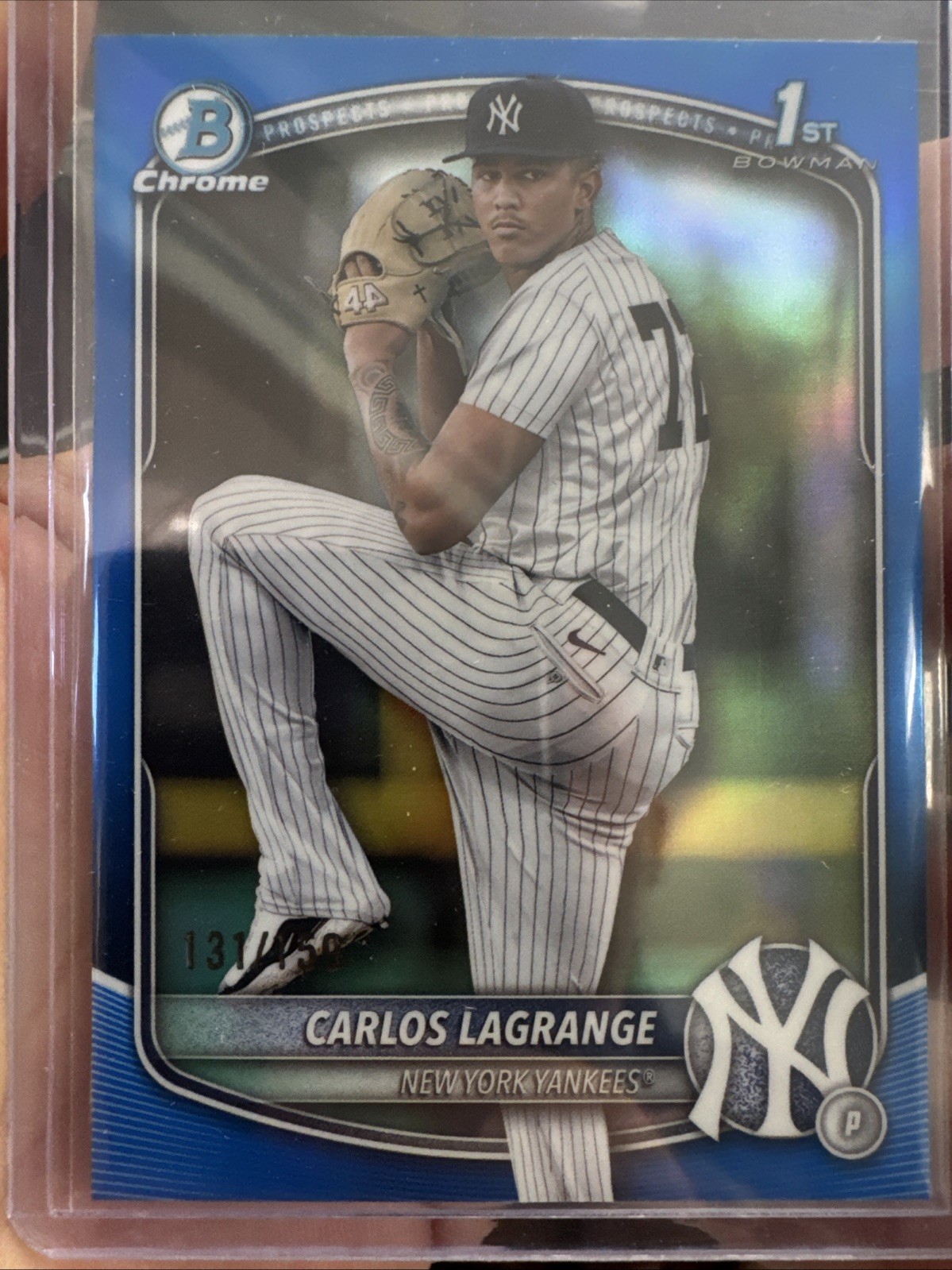 2025 Bowman Chrome Carlos Lagrange #BCP-202 1st Bowman True Blue /150