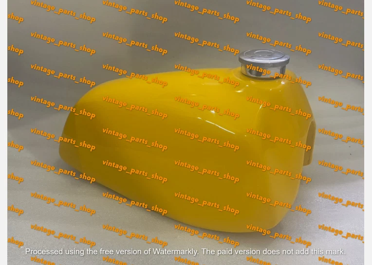 Tanque de combustible pintado de aluminio Fit 1978 Suzuki RM250 RM400 RM 250 400 78 Ahrma 1go Foto 3 de 4