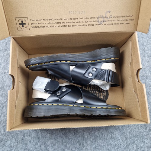 Dr Martens Sandals Womens Size Uk 5 Black Zane Brando Leather Slingback US 7 - Picture 8 of 9