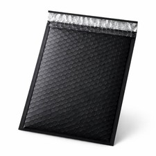 200 2 8.5x12 Black Poly Bubble Padded Envelopes Mailers Shipping Case 8.5"x12"