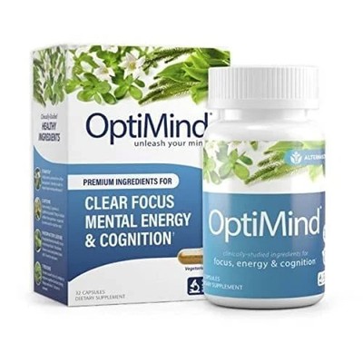 Optimind Nootropics Brain Booster Focus Cognition Energy 32 Ct Bottle