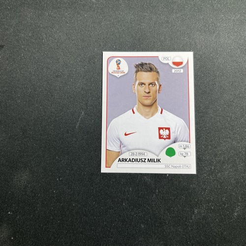 611 MILIK POLAND PANINI FIFA WORLD CUP RUSSIA 2018 STICKER FOOT - Afbeelding 1 van 2