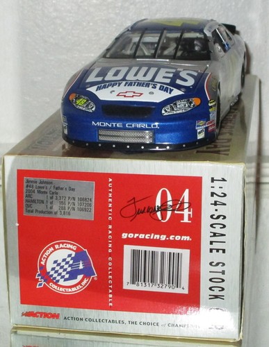 2004 JIMMIE JOHNSON #48 LOWE'S FATHER'S DAY CAR AWESOME RARE - Picture 12 of 12