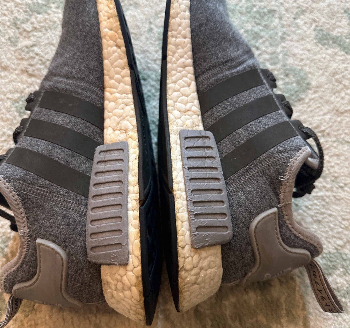 Size 10 - adidas NMD_R1 Charcoal Wool | eBay