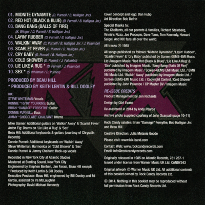 KIX ~ Midnite Dynamite (1985) CD 2014 Rock Candy Records UK ••NEW