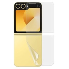 2 For Samsung Galaxy Z Flip 6 F741 Anti-Bubble Soft Clear Hydrogel Protector
