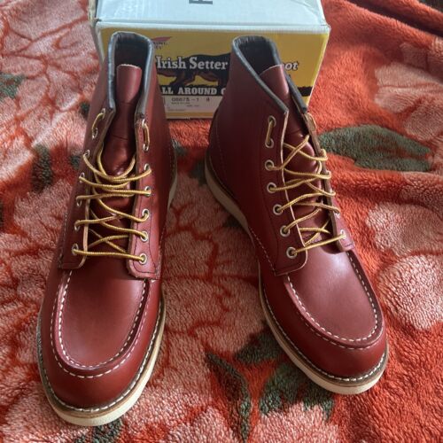 Red Wing Heritage Classic 6" punta moc setter irlandese russet oro 8875 made in usa 9D - Foto 1 di 9