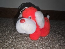 Dan-Dee Valentines Dog Mini Plush 1987 Puppy Heart Red White Pink Love Gift Rare