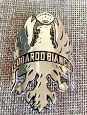 EDOARDO BIANCCHI, Front Bicycle Badge, Adhesive Back, New Olympics Style