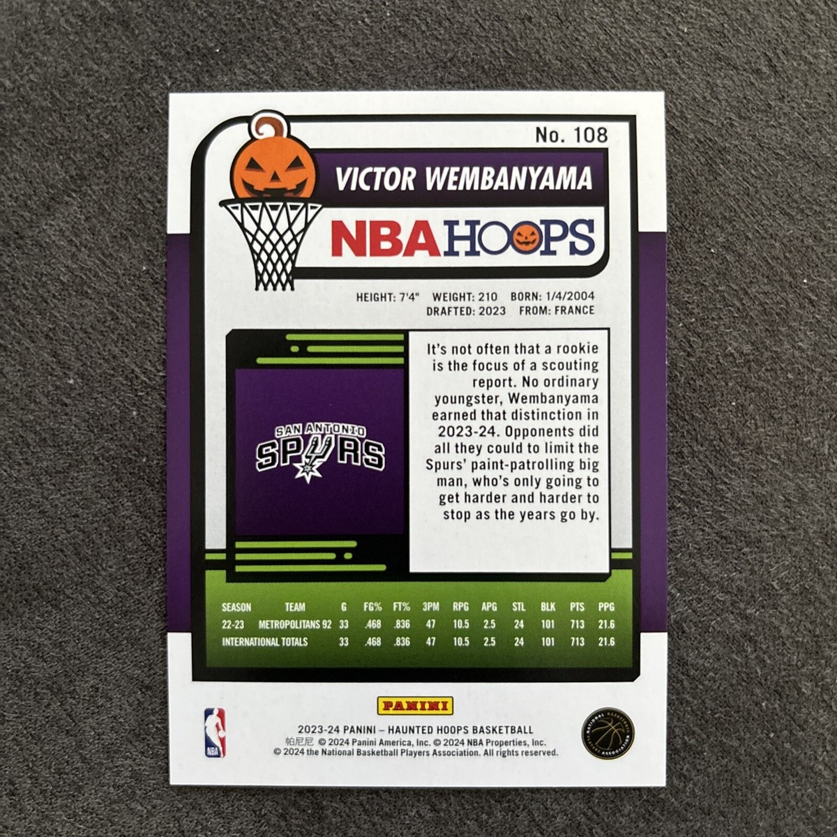 NBA BALLERS ウェンバンヤマ、レナード、マレー、 ハーフコートセット 2023-24 Panini Phoenix - Paragon #13 Victor Wembanyama (RC) | eBay