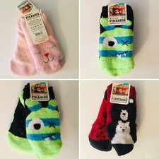 Youth Winter Sof Sole Fireside Cozy Fun Socks Size 10-4.5 Warm Non-Slip Grip