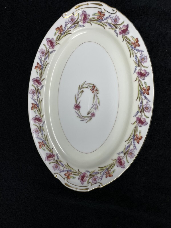 ALADDIN "GARLAND" CHINA Occupied Japan Platter 12"x8.5",