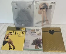 Nylons  & Pantyhose 5 Pair Size 1 Small Variety Of Colors/Brands New Pics