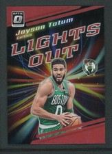 2023-24 JAYSON TATUM 67/99 PANINI DONRUSS OPTIC LIGHTS OUT RED