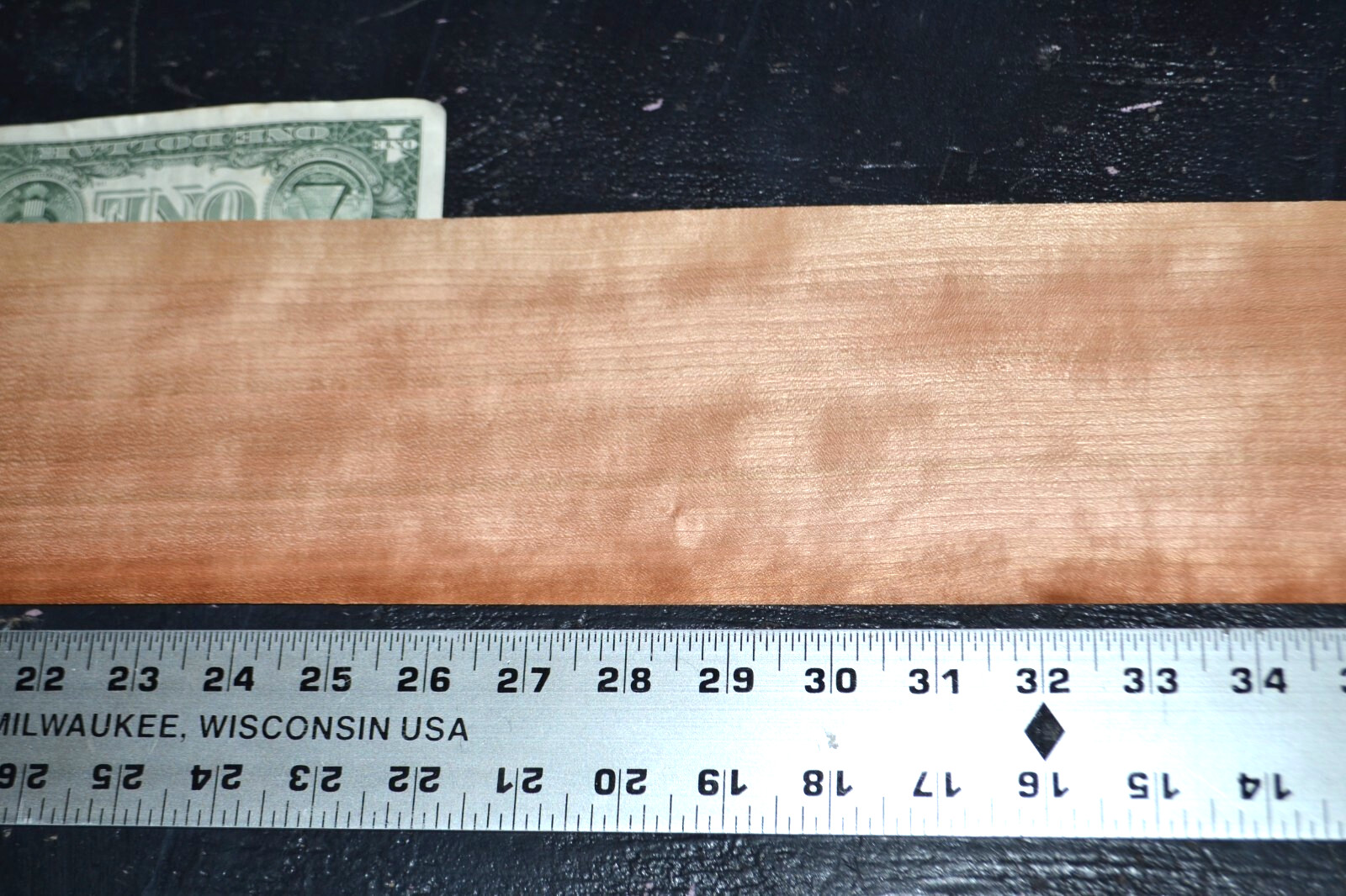 Cherry Raw Wood Veneer Sheet 4 x 51 inches 1/42nd                  March35135-87