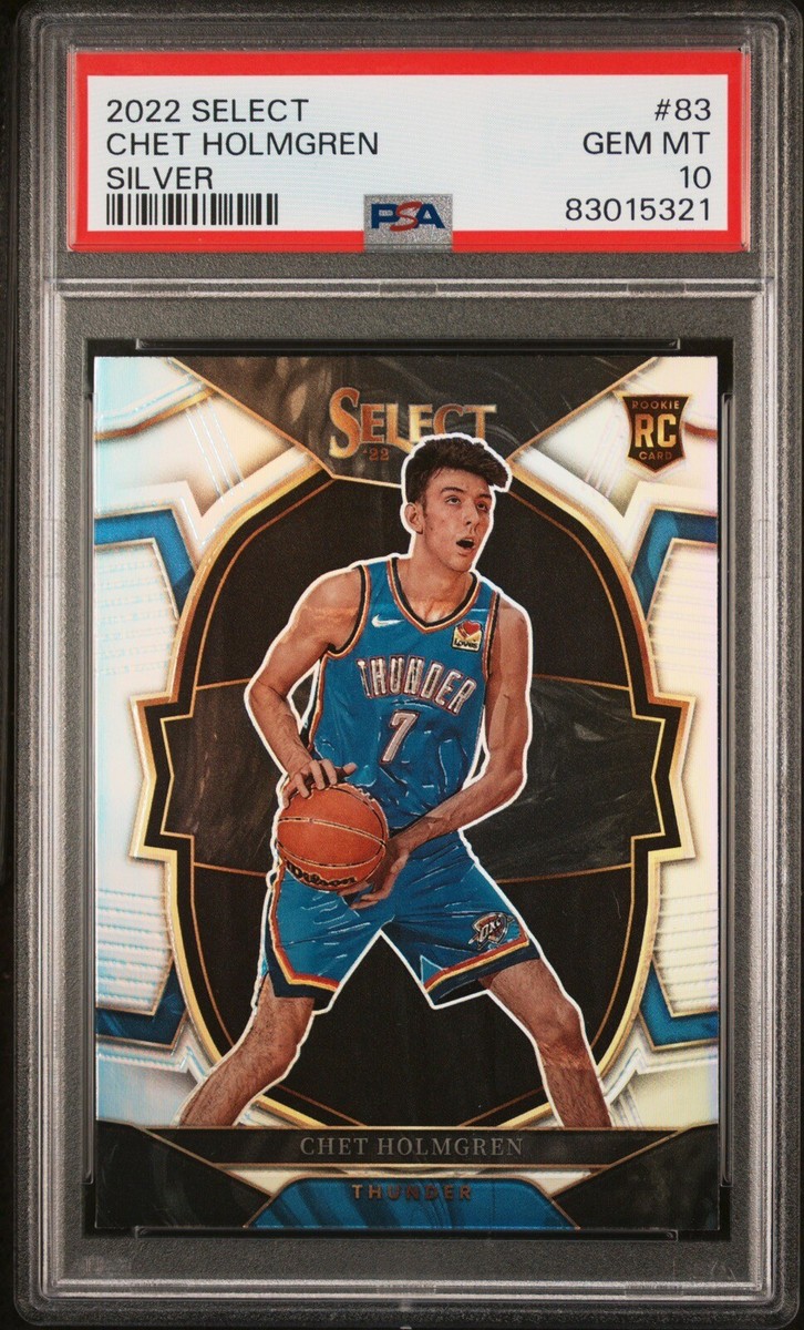 2022 Select CHET Holmgren Silver Prizm #83 PSA 10 OKC THUNDER #7
