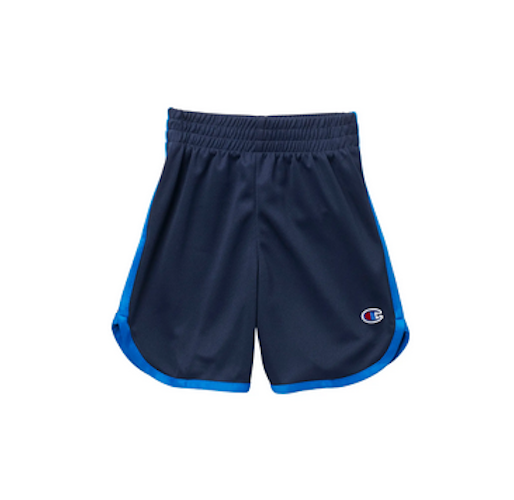 Champion Kids' Contrast Trim Shorts C NAVY, BOZETTO BLUE NWT
