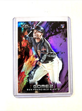 2018 Topps Fire #70- MIGUEL GOMEZ Purple Parallel SP RC #'D 40/99