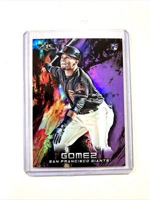 2018 Topps Fire #70- MIGUEL GOMEZ Purple Parallel SP RC #'D 40/99