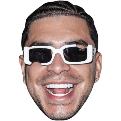 Ryan Castro Sosa (Smile) Celebrity Mask, Flat Card Face