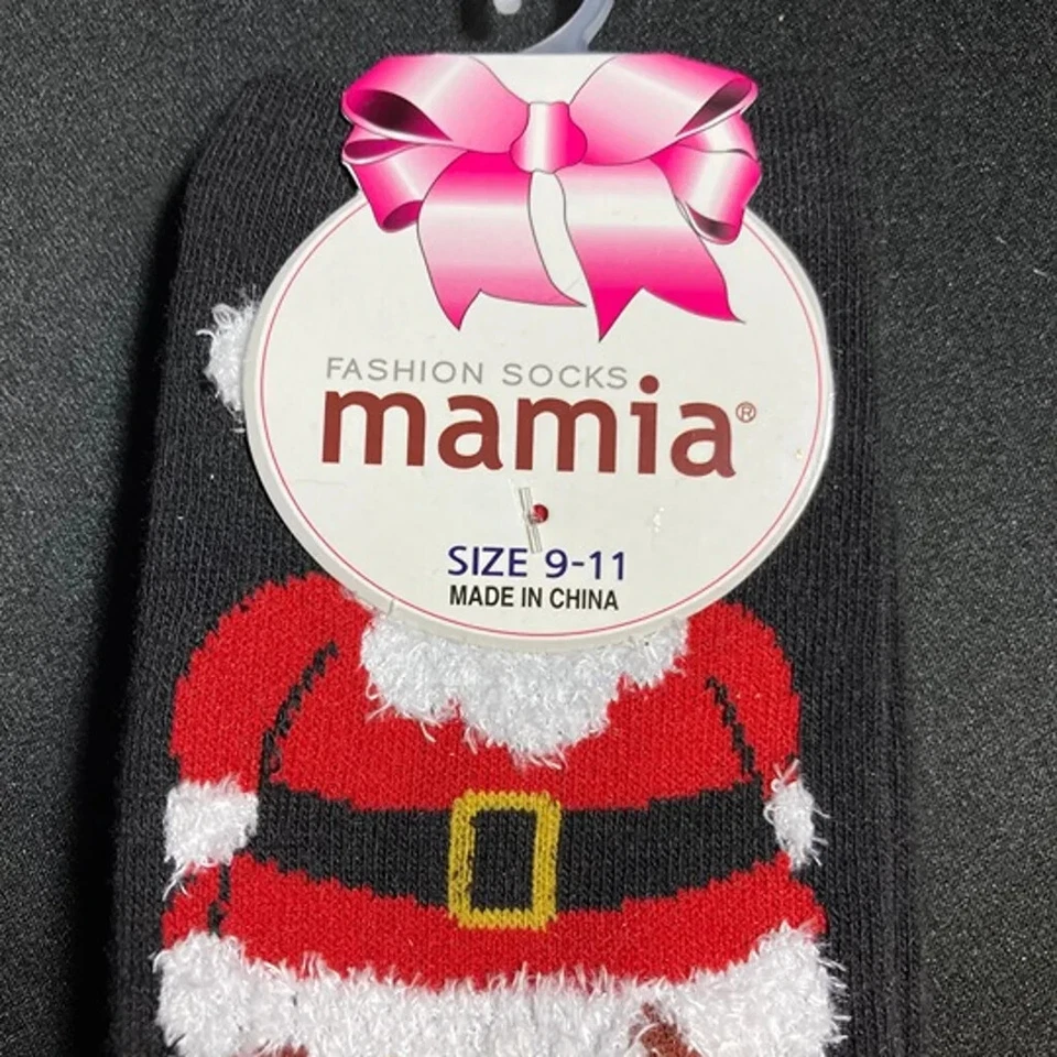 Mamia女式圣诞圣诞老人袜9-11码 — 第 2/3 张图片