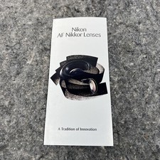 Vintage Original Nikon AF Nikkor Lenses Sales Brochure - English 1991