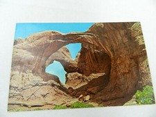 Arches National Park Monument Double Arch Utah Sandstone Vintage Postcard