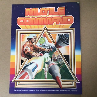 ATARI GAMES Arcade FLYER Original Brochure MISSILE COMMAND