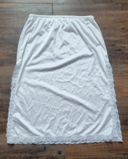 VTG NYLON Mel-Lin Half Slip Lace Trim Womens Medium