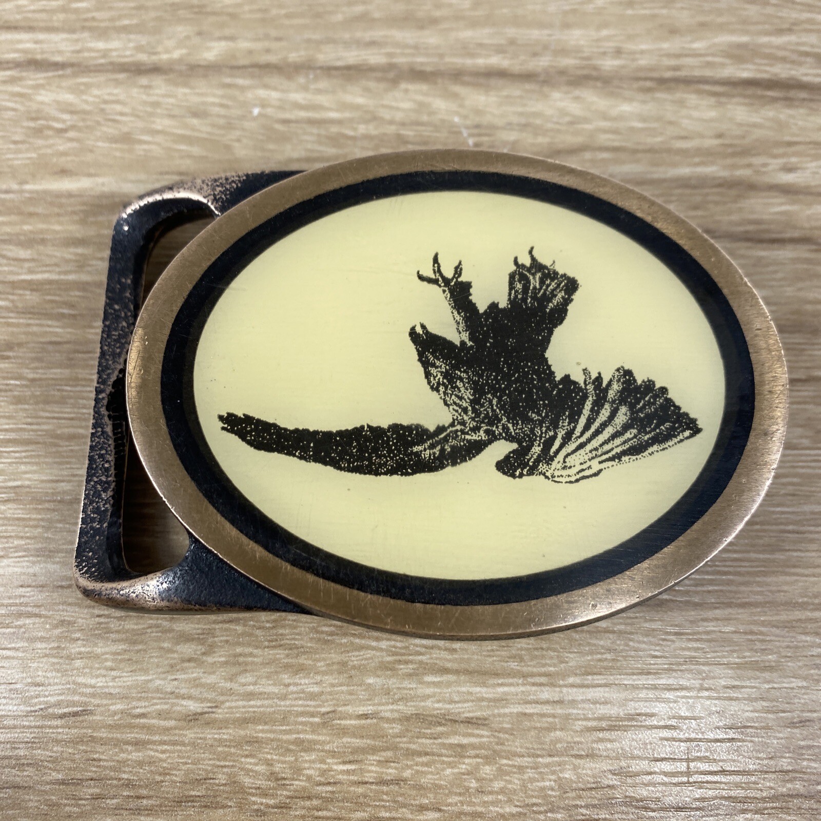 Vintage Tech Ether Guild EAGLE Solid Brass Belt B… - image 3