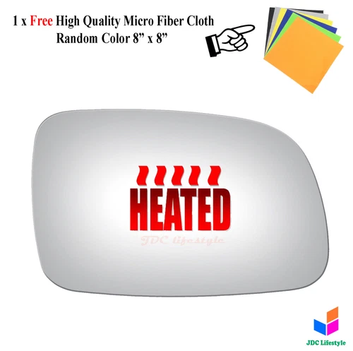 HEATED For 1999-2004 Jeep Grand Cherokee Passenger Side Right Mirror Glass#3257H
