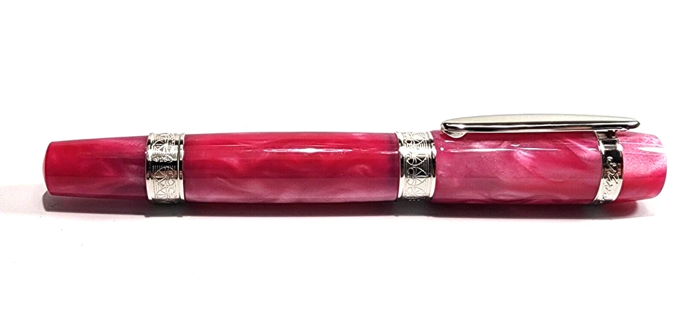 Ancora Perla Pink Pearlescent Rollerball Pen and Box (no papers) - VERY RARE! - Image 3 of 4