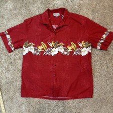 Pacific Legend Hawaiian Shirt Mens XXL Made In USA Camp Beach 2XL Club Casual