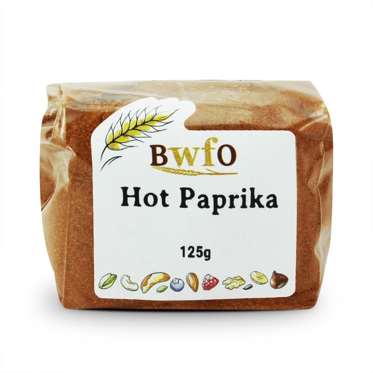 Paprika Hot 125g | BWFO | Free UK Mainland P&P