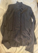 Rundholz Jacket Button Cardigan Gray Xs Cotton Nwot