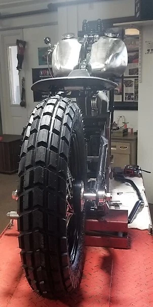 Black Adventure Bobber ST Frame Antique Springer Rolling Chassis,Shift Tank,Solo - Image 2 of 4