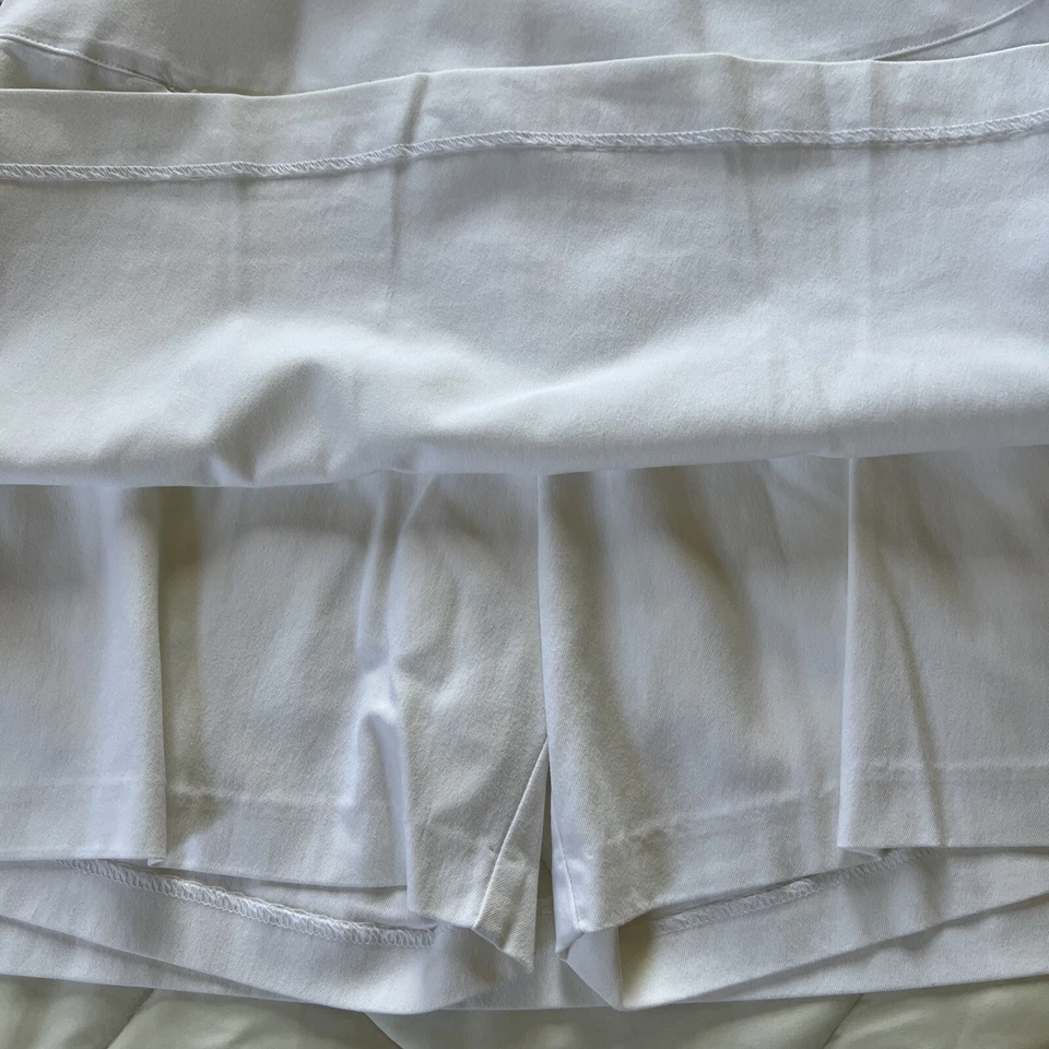 Minifalda blanca de golf/tenis Tehama con silueta corta incorporada en línea A 4 Foto 4 de 4