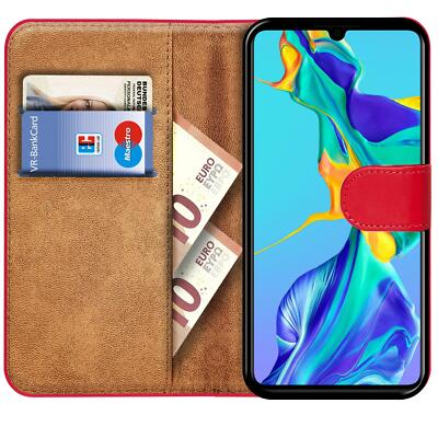 Klapphülle Für Huawei P30 Lite Mit Kartenfächern & Magnetverschluss – Stoßsicher, Blau, Inkl. Freihand-Funktion