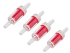Aquabuy 4 x Air line none-return valves - check valves  Red